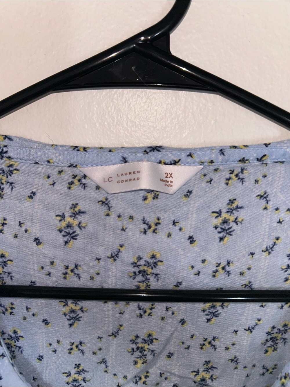 LC Lauren Conrad Floral Prairie Blouse